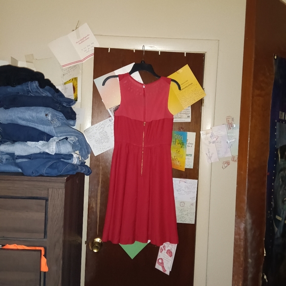 MAEVE by Anthropologie High neck Red Midi Dress XS - Picture 6 of 8